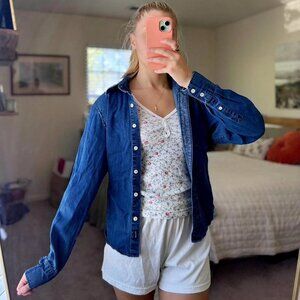 Men's Blue and Navy Shirt